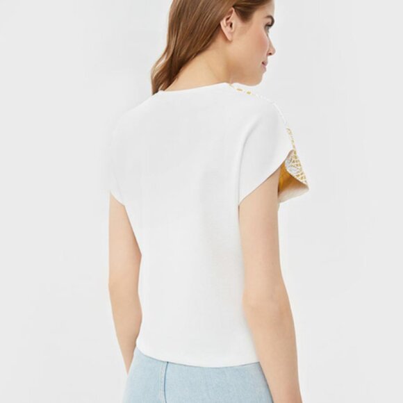 Zara Crochet Lace front short sleeve - Picture 2 of 9